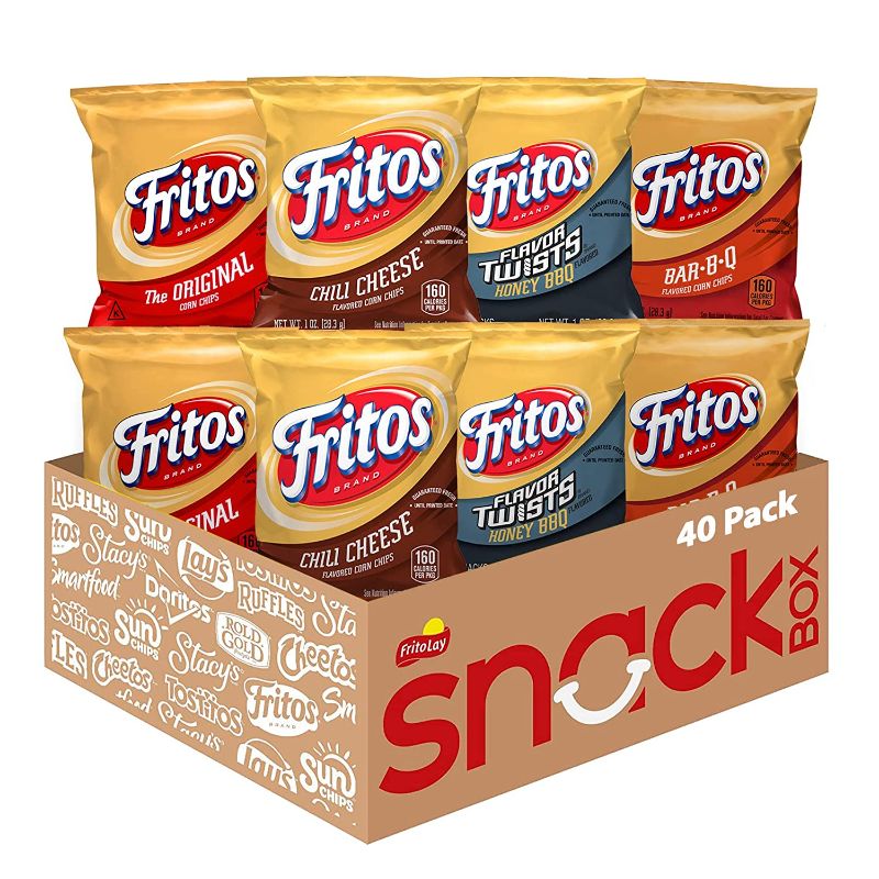 Photo 1 of ??Fritos Corn Chips Variety Pack, 1 Ounce (Pack of 40), Assortment May Vary 
expires: 08/23/22
