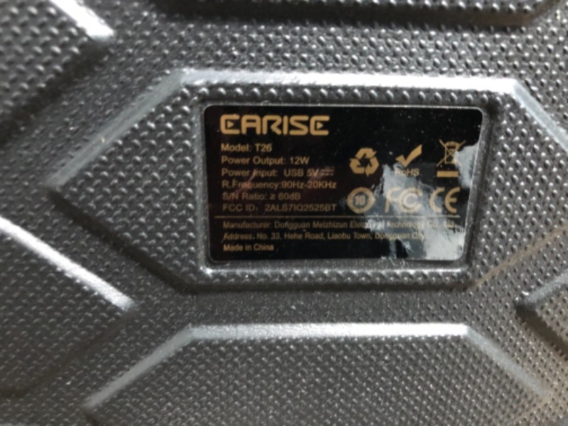 Photo 3 of EARISE T26 Portable Bluetooth PA Speaker System with Wireless Microphone