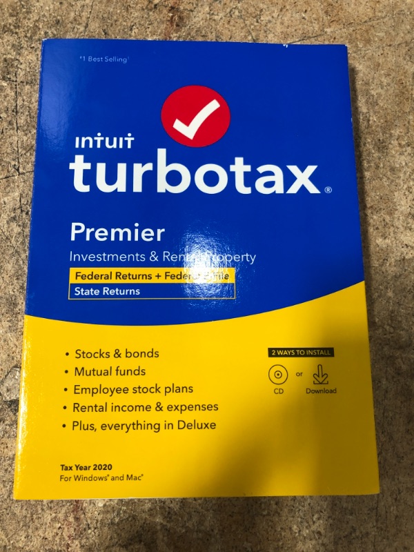 Photo 2 of Turbotax Desktop Premier 2020 Fed Efile & State
