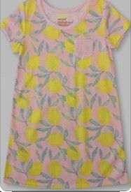 Photo 1 of ("NON-REFUNDABLE KIDS CLOTHING BUNDLE OF 3") Girls" Lemons NightGown Cat And Jack Size L (10/12) 