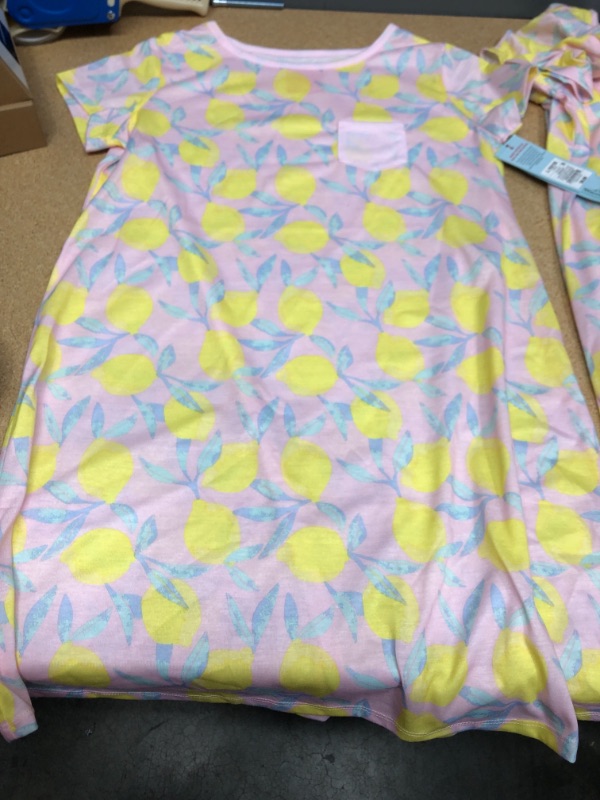 Photo 2 of ("NON-REFUNDABLE KIDS CLOTHING BUNDLE OF 3") Girls" Lemons NightGown Cat And Jack Size L (10/12) 