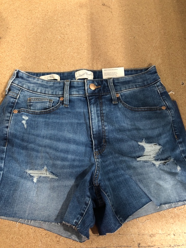 Photo 1 of 
Women's High-Rise Midi Jean Shorts - Universal Thread SIZE 8