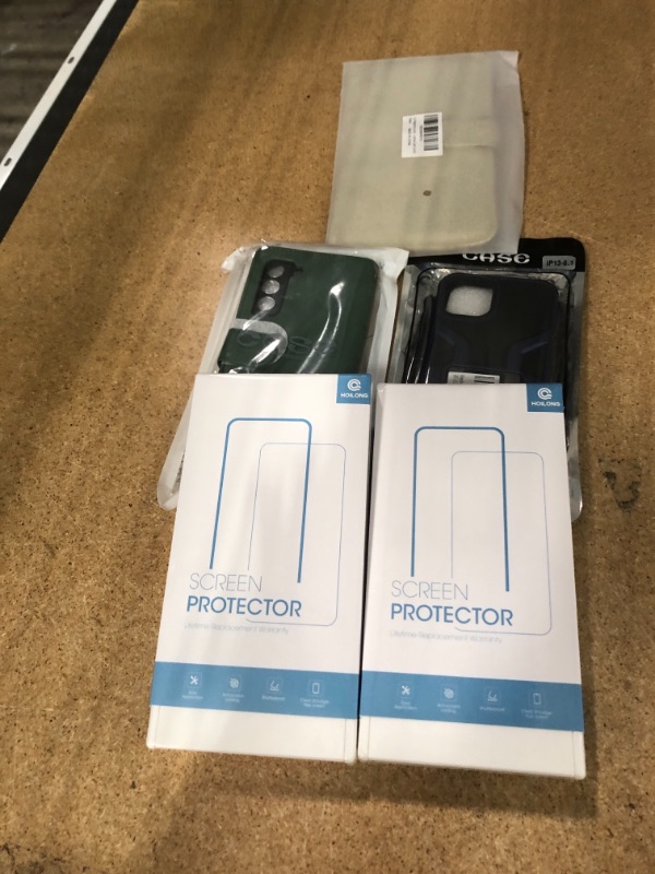 Photo 1 of 5 ITEM BUNDLE OF ASSORTED  PHONE ACCESSORIES, SCREEN PROTECTORS AND PHONE CASES 