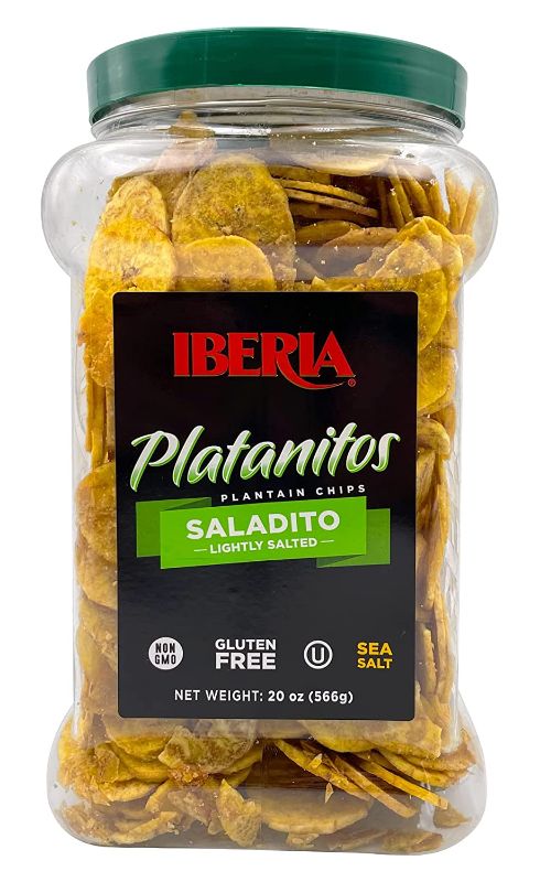 Photo 1 of (JAN 2023) 3 PACK Iberia Saladito Lightly Salted Plantain Chips , 20 Oz.
