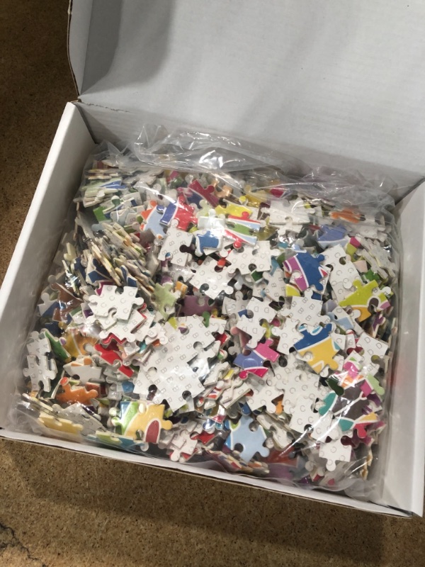 Photo 1 of 1000 Adult Colorful Round Puzzles Blooming Colorful Round Puzzles Adult Children's Intellectual Educational Toys DIY Collectibles Modern Home Decoration 2022
