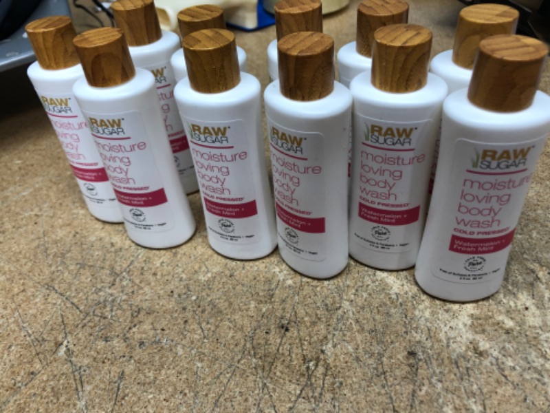 Photo 2 of 11 bottles
Raw Sugar Body Wash - Watermelon and Fresh Mint - 3 Fl Oz - Trial Size
