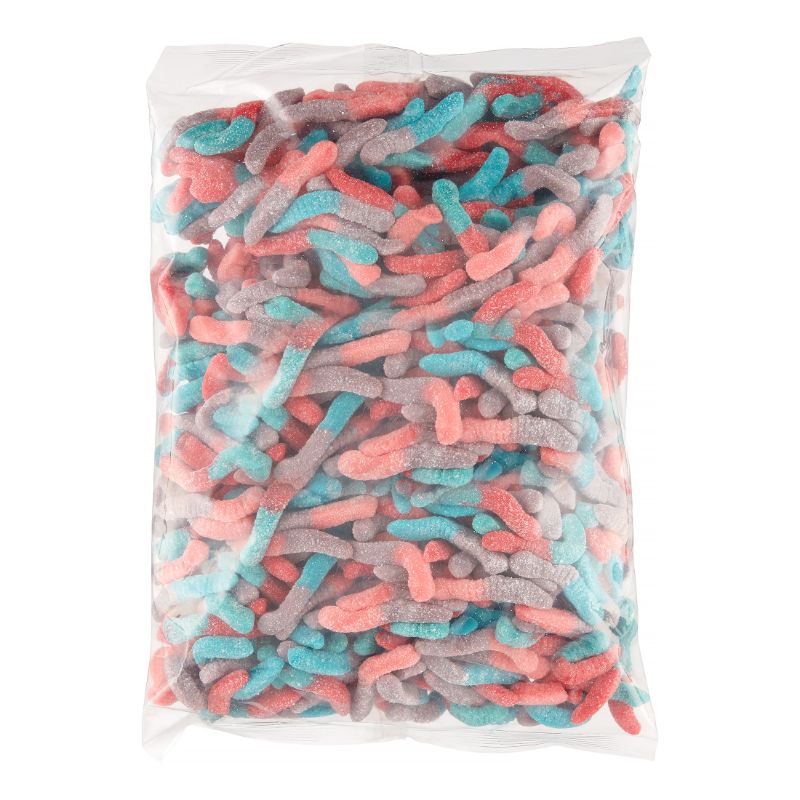 Photo 1 of 
*EXPIRATION DATE: 4/30/22022
3 5lb bags
Trolli Sour Brite Crawlers Very Berry Gummy Worms, 5 Pound Bulk Candy Bag
