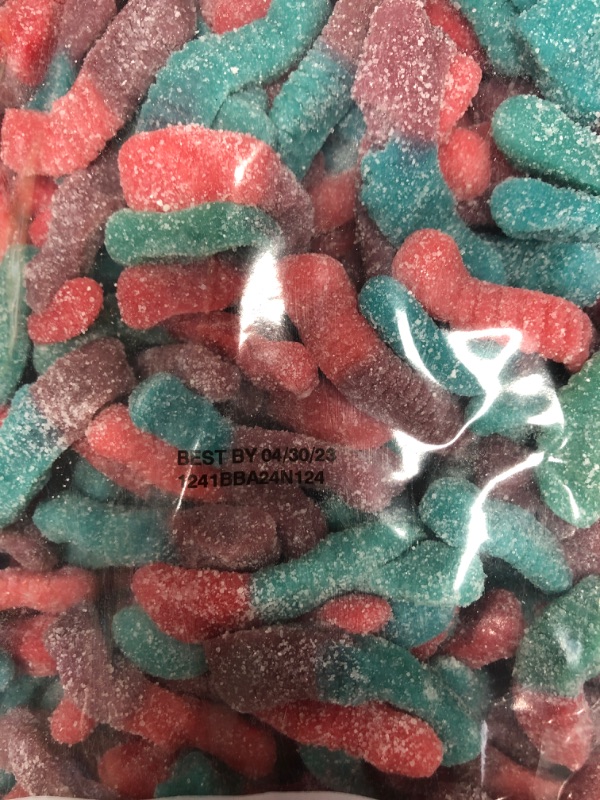 Photo 3 of *EXPIRATION DATE: 4/30/22022
3 5lb bags
Trolli Sour Brite Crawlers Very Berry Gummy Worms, 5 Pound Bulk Candy Bag
