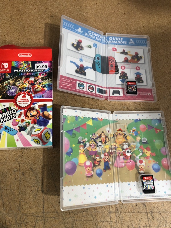 Photo 2 of Mario Kart 8 Deluxe & Super Mario Party Bundle (Switch) 