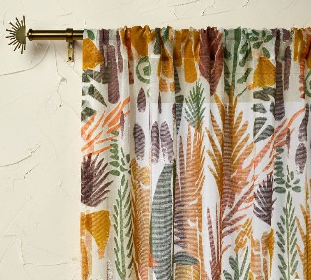 Photo 1 of 1pc Sheer Burnout Window Curtain Panel - Opalhouse designed with Jungalow