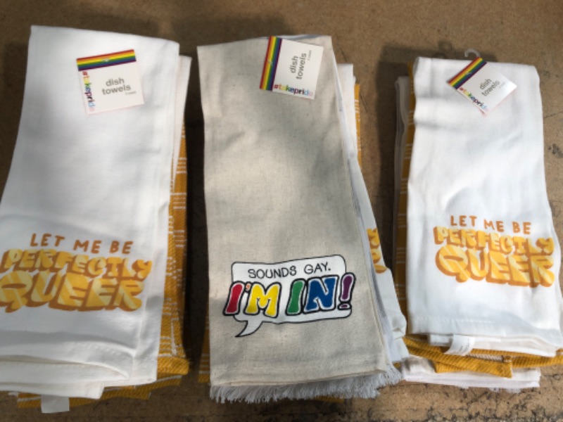 Photo 1 of (X12) PRIDE DISH TOWELS 