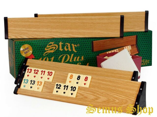 Photo 1 of 101 Plus Rummy Set Turkish Tile Game PVC Star Okey Preminium Quality
