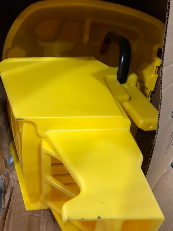 Photo 2 of WAVEBRAKE 16.63 in. W x 18.88 in. D 26 Qt. Yellow Side-Press Bucket and Wringer