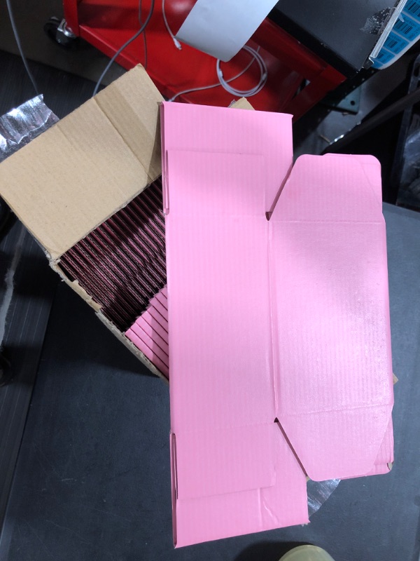 Photo 2 of Lmuze Small Pink Shipping Boxes for Small Business Pack of 25 - 6x4x3 inches Cardboard Corrugated Mailer Boxes for Shipping Packaging Craft Gifts Giving Products
