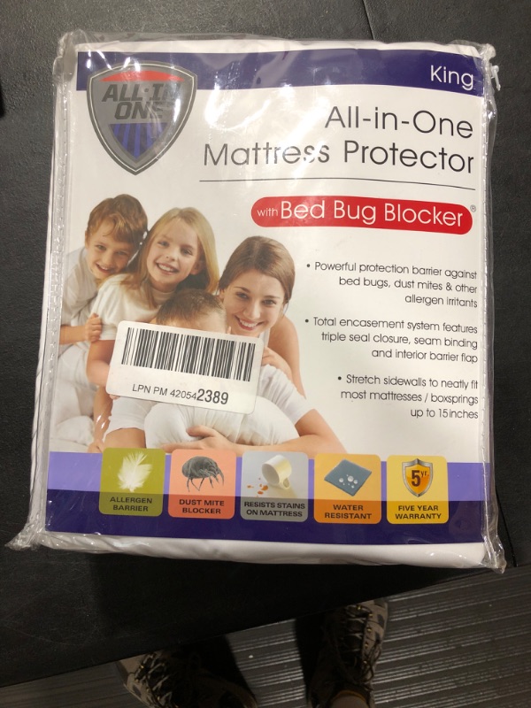 Photo 2 of All-In-One Bed Zippered Mattress Covers with Bug Blocker King Size bed