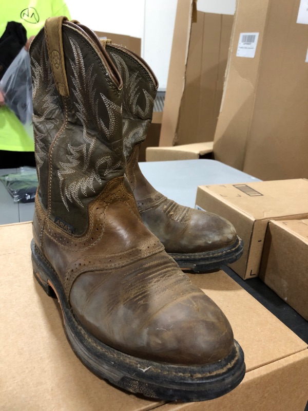 Photo 2 of Ariat Work Hog Waterproof Work Boots - Men's Round Toe Western Work Boot, SIZE 30