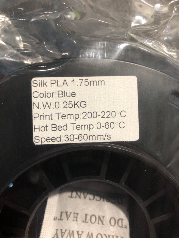 Photo 3 of BBLIFE Silk Acid Blue PLA Peacock Blue Pearlescent Shining 3D Printing Material, 1kg 2.2lbs 1.75mm 3D Plastic Material, Widely Support for FDM 3D Printer, Easy to Print
