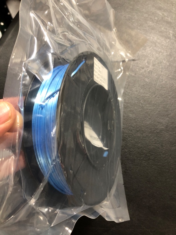 Photo 2 of BBLIFE Silk Acid Blue PLA Peacock Blue Pearlescent Shining 3D Printing Material, 1kg 2.2lbs 1.75mm 3D Plastic Material, Widely Support for FDM 3D Printer, Easy to Print
