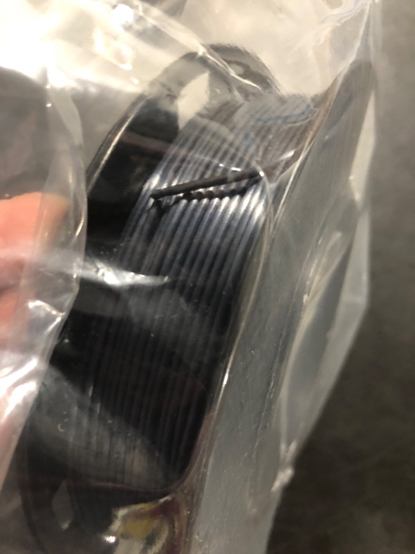 Photo 2 of 1.75mm Silk Pearlescent Shiny Black PLA Filament, 1kg 2.2lbs 3D Printing Material, Widely Support for FDM 3D Printer, Pack with Extra Filament Sample by BBLIFE
