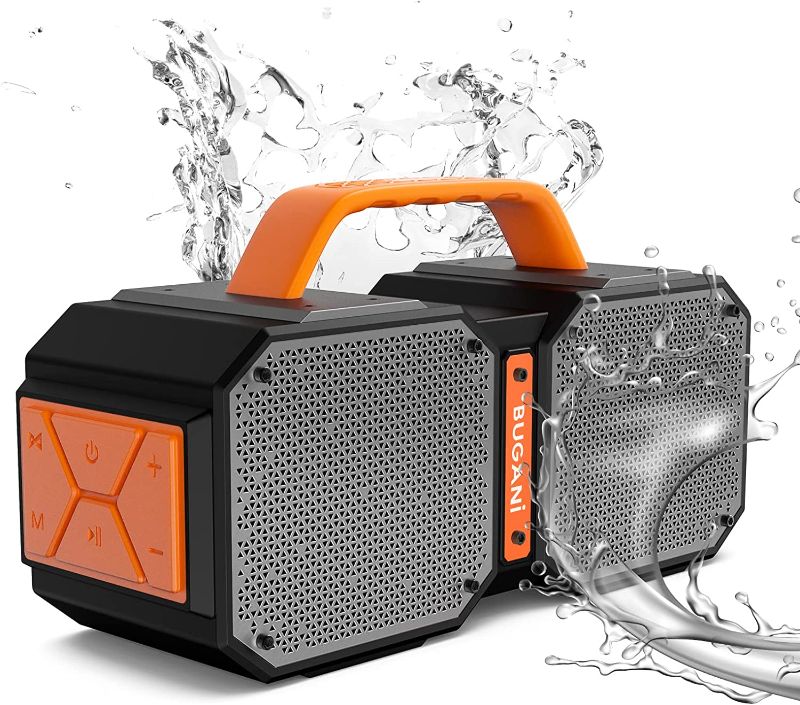 Photo 1 of Bluetooth Speakers, Upgraded BUGANI M83 Plus Bluetooth Speaker, Portable Wireless Speakers with 80W Stereo Super Power Rich Bass Sound, 24H Playtime, IPX6 Waterproof, For Outdoor Travel, Camping,Party
