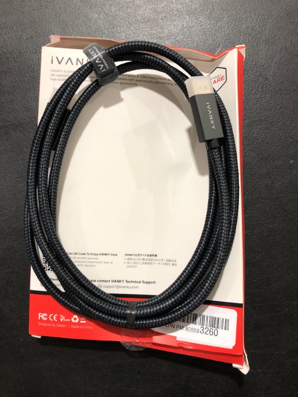 Photo 2 of ivanky DisplayPort Braided Display Compatible