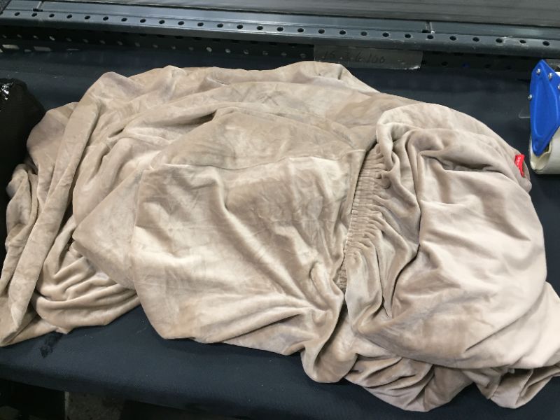 Photo 1 of 8 piece recliner sofa cover, grey velvet