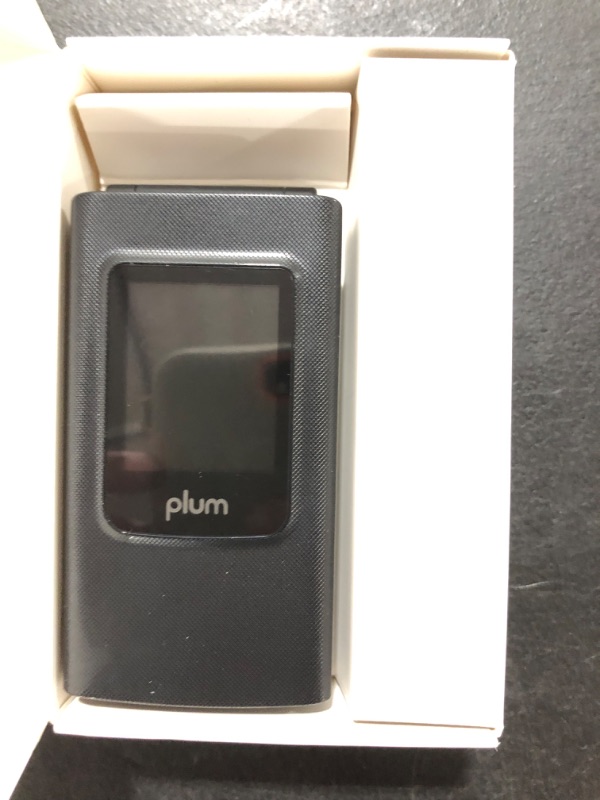 Photo 2 of Plum Flipper 4G Volte Unlocked Flip Phone ATT TMobile 2022 Model - Black
