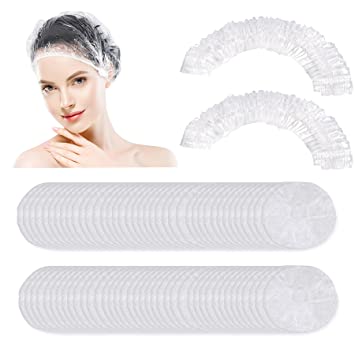 Photo 1 of 150 PCS Upgrade Disposable Shower Caps. Ceizioes Waterproof Hair Bath Caps. Thickening Shower Cap for Women Kids Girls. Hotel and Hair Salon. Travel Spa. Home Use Beauty Salon
