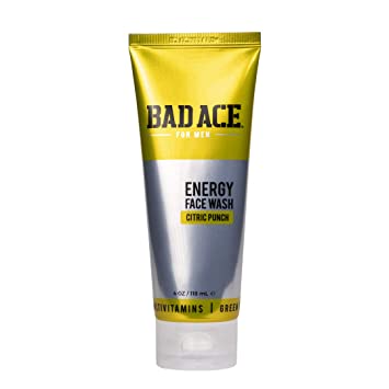 Photo 1 of BAD ACE Vitamin Face Wash - Citric Punch (4oz) Korean Skin Care, Men's Citrus Face Care
