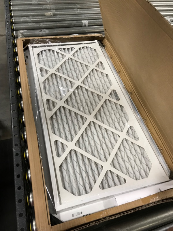 Photo 3 of 14" X 30" Steel Return Air Filter Grille for 1" Filter - Easy Plastic Tabs for Removable Face/Door - HVAC DUCT COVER - Flat Stamped Face -White [Outer Dimensions: 15.75w X 31.75h]
