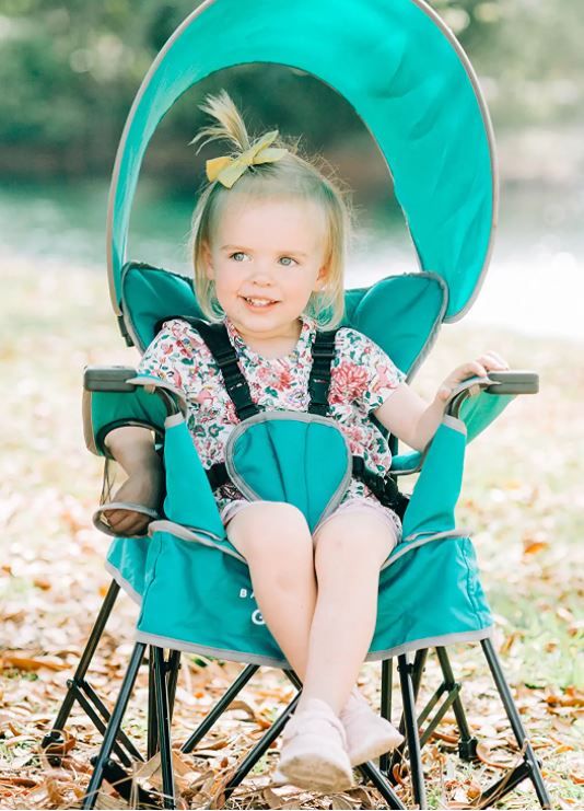 Photo 1 of Baby Delight Go with Me Jubilee Deluxe Portable Chair | Indoor and Outdoor | Sun Canopy | Teal
