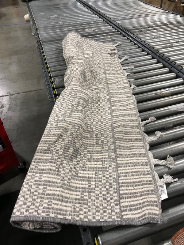 Photo 1 of 5' X 7' Diamond Outdoor Rug with Fringe - Threshold™ Designed with Studio McGee
