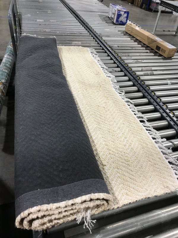Photo 2 of 5'x7' Handloom Woven Area Rug Natural/Ivory - Threshold
