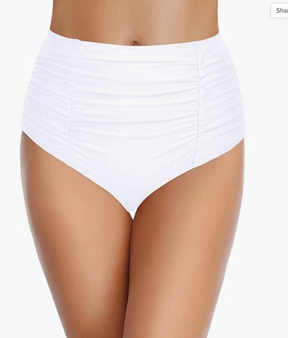 Photo 1 of  Women High Waisted Bikini Bottom Tummy Control XL