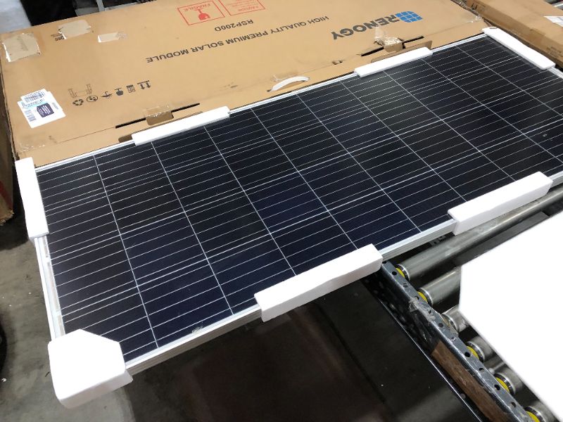 Photo 1 of Renogy 200 Watt 12 Volt Monocrystalline Solar Panel
