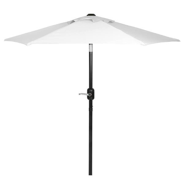 Photo 1 of 6 Ft Outdoor Patio Umbrella with Aluminum Pole, Easy Open/Close Crank and Push Button Tilt Adjustment - Sage Green Market Umbrellas
