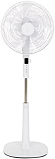 Photo 1 of Amazon Basics Oscillating Dual Blade Standing Pedestal Fan with Remote - Quiet DC Motor, 16-Inch
