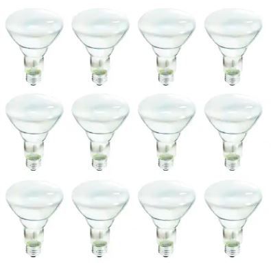 Photo 1 of 65-Watt Incandescent BR30 Flood Light Bulb Soft White (2700K) (12-Pack)
