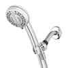 Photo 1 of 7-Spray Patterns with 1.8 GPM 4 in. Wall Mount Adjustable Handheld Shower Head in Chrome