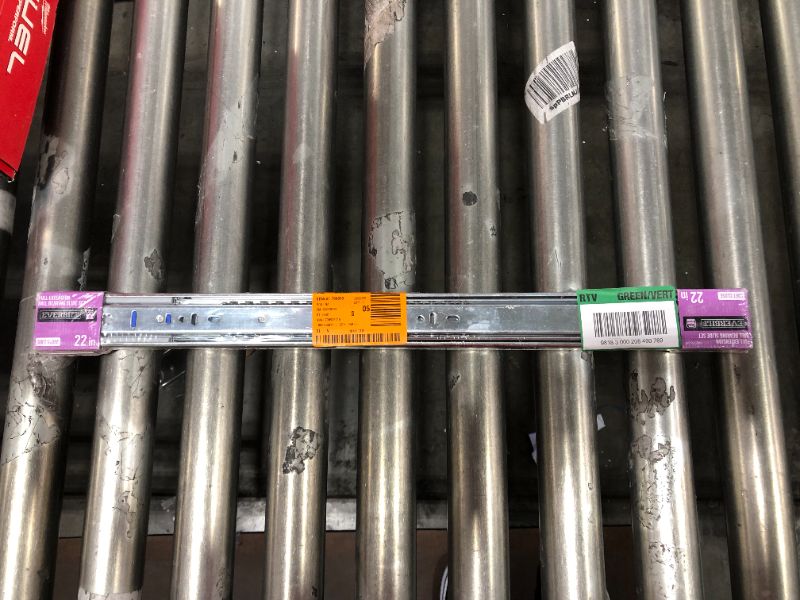 Photo 1 of 22 in. Soft-Close Full Extension Side Mount Ball Bearing Drawer Slide Set 1-Pair (2 Pieces)