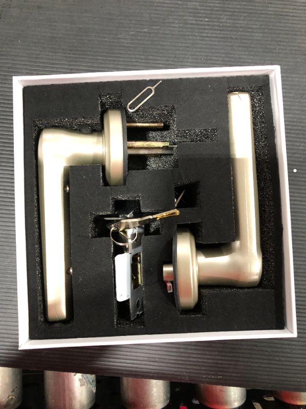 Photo 1 of Fingerprint Door Lock, Geek Smart Keyless Entry Door Lock with Biometric Fingerprint, Mechanical Key Security with Auto Lock, Smart Door Locks with Handle for Homes, Apartments, Office, AirBnB, Hotels
