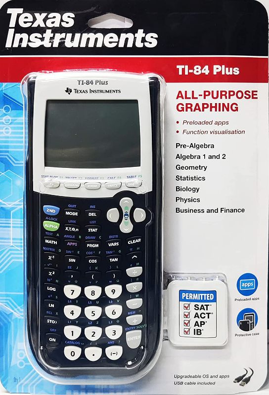 Photo 1 of Texas Instruments Graphing Calculator - Black (TI-84+)

