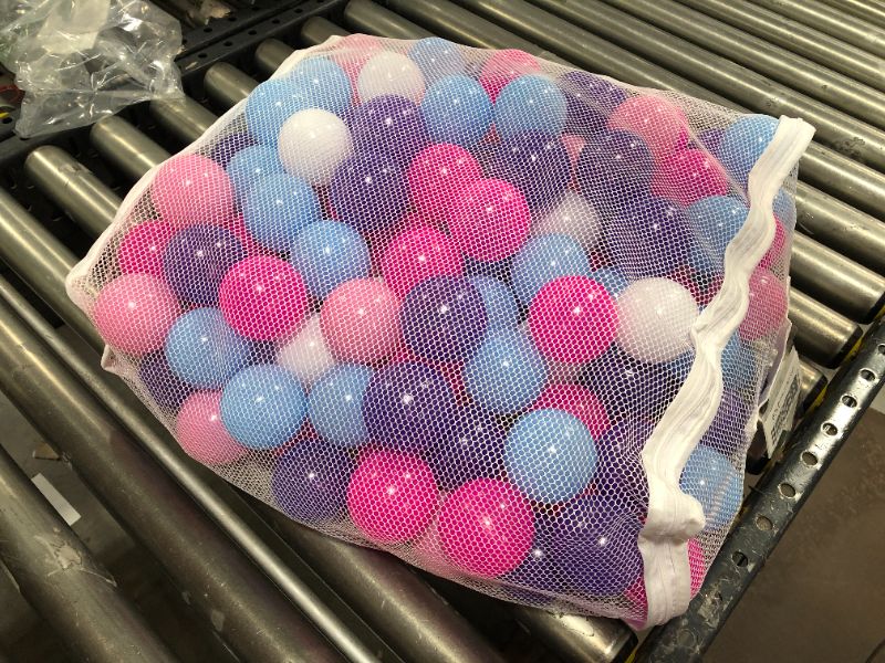 Photo 1 of Click N' Play Ball Pit Balls for Kids, Plastic Refill Balls, 200 Pack, Phthalate and BPA Free, Includes a Reusable Storage Bag with Zipper, Bright Colors, Gift for Toddlers and Kids
