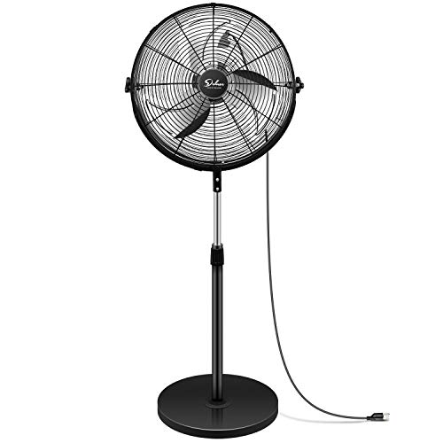 Photo 1 of Simple Deluxe 18 Inch Pedestal Standing Fan, High Velocity, Heavy Duty Metal For Industrial, Commercial, Residential, Greenhouse Use, Black