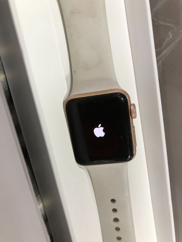 Photo 2 of APPLE WATCH SERIES 3 GPS, 38MM SILVER ALUMINUM CASE, WHITE SPORT BAND
