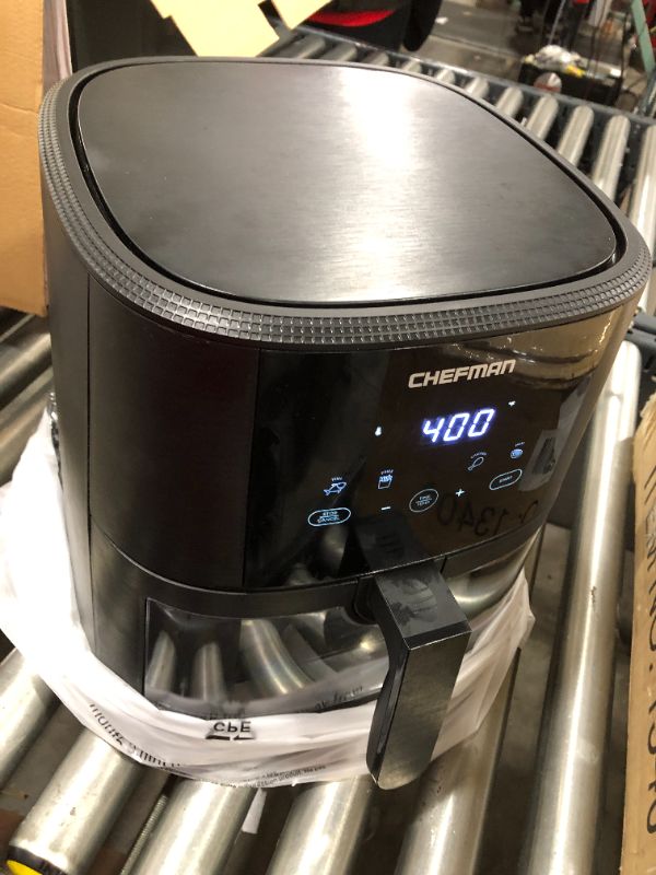 Photo 2 of Chefman?TurboTouch Easy View Air Fryer, The Most Convenient And?Healthy?Way?To?Cook Oil-Free, Watch Food Cook To Crispy And Low-Calorie Finish Through Convenient Window, 8 Qt
