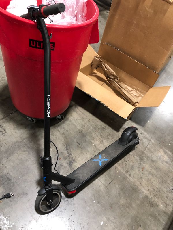 Photo 2 of Hover-1 Escape Electric Folding Scooter - 16 MPH Top Speed, 9 Mile Range, 250W Motor, 264lbs Max Weight, Electric/Mech Brakes, Cert. & Tested - Safe for Kids & Adults, Black
