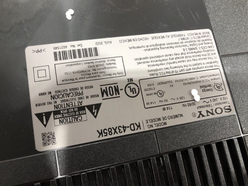 Photo 1 of Sony - 43" class X85K 4K HDR LED Google TV
