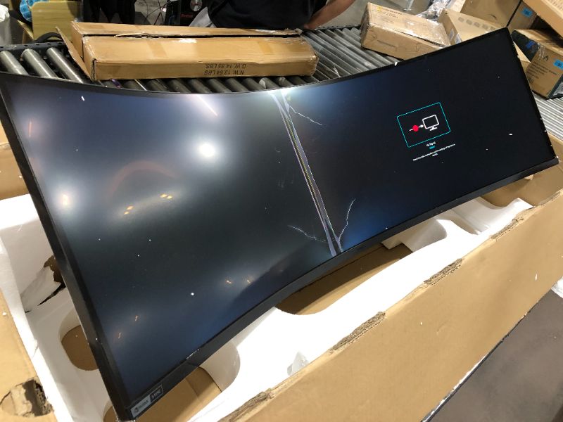 Photo 2 of Samsung 49" 32:9 Ultrawide Curved Adaptive-Sync 240 Hz HDR VA Gaming Monitor