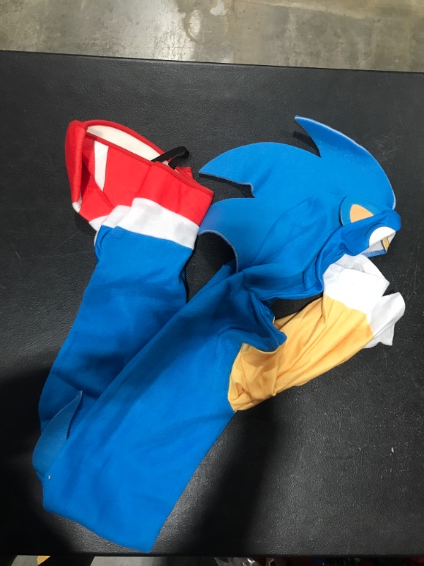 Photo 2 of Boy's Sonic the Hedgehog Hooded Costume, Size Small (3-4 years)